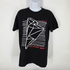 Strawberry Girls Band T-Shirt Mens Medium Black Math Rock Instrumental Merch